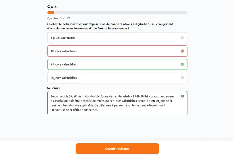 QCM corrigé avec solution détaillée
