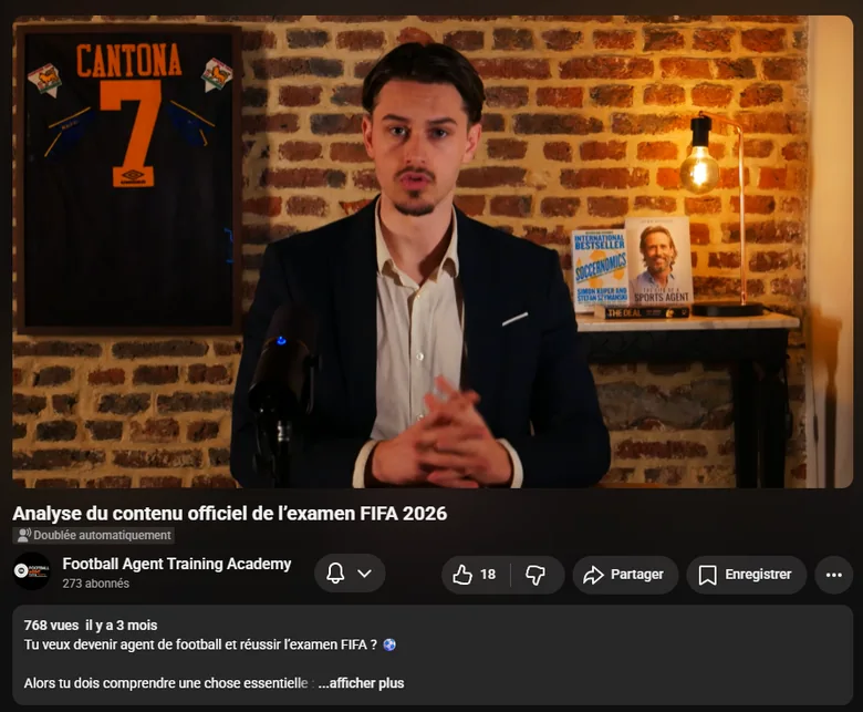 Matthieu Struyf sur YouTube : analyse du contenu officiel de l'examen FIFA 2026